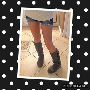 Ugg Classic Cardi Boots Grey 10
